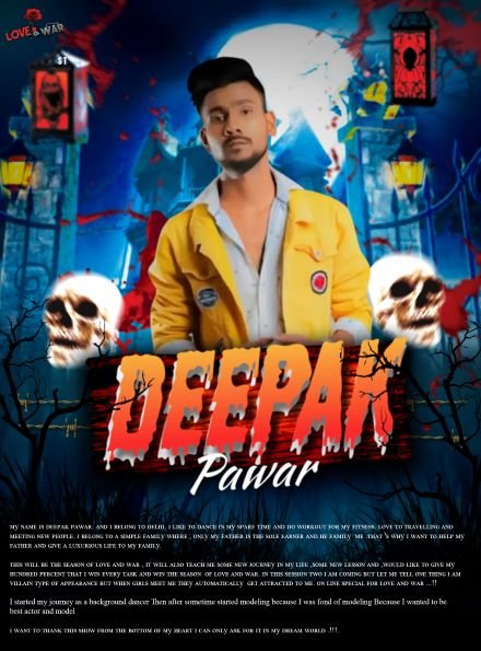 model DEEPAK PAWAR DELHI Love and war