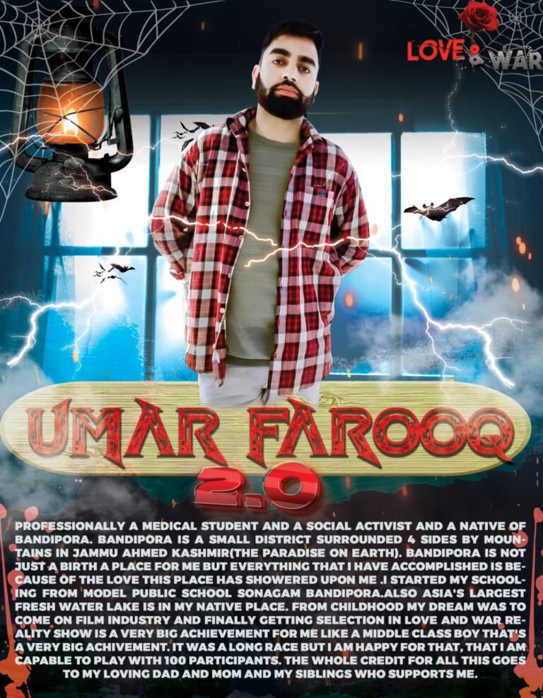 Model Umar Farooq Jammu and Kashmir Love and war