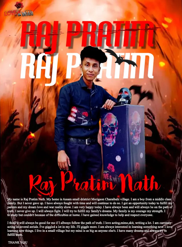 model RAJ PRATIM NATH MORIGRAM Love and war