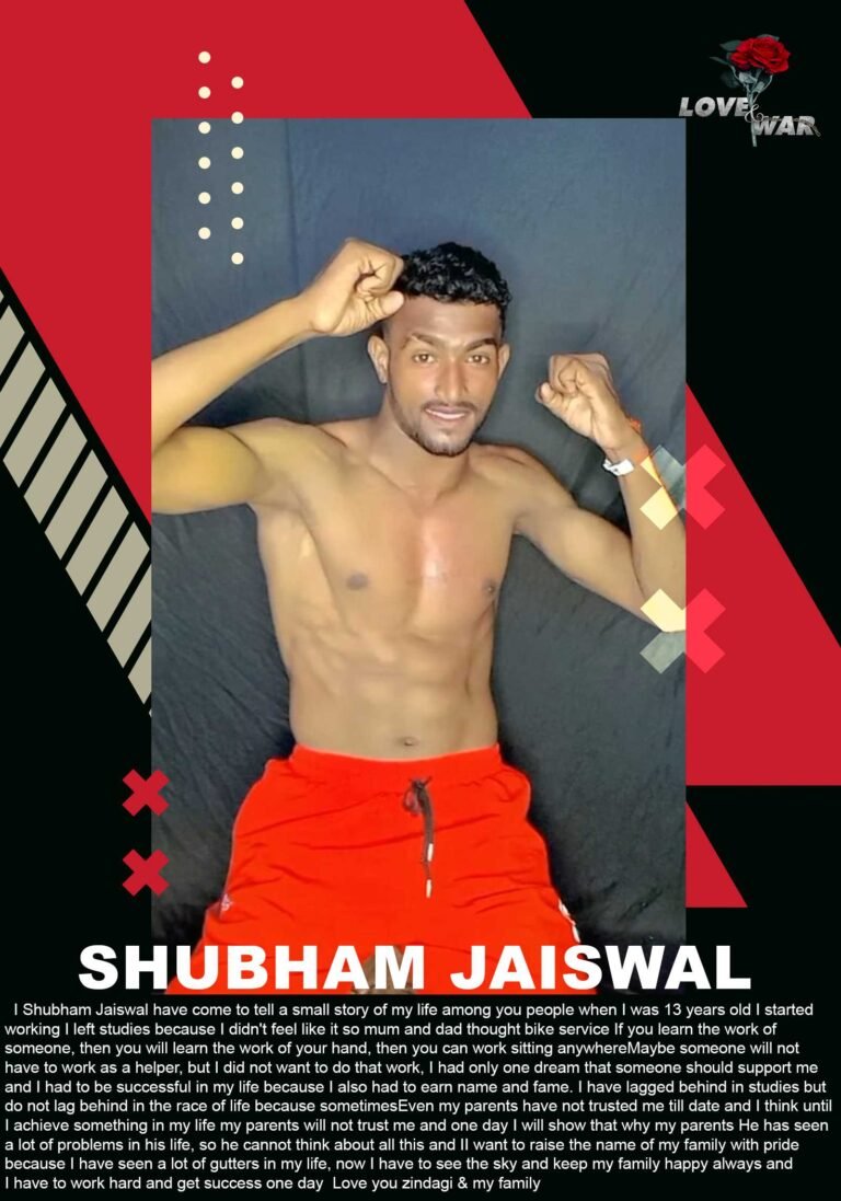 MODEL Shubham Jaiswal Kolkata LOVE and WAR