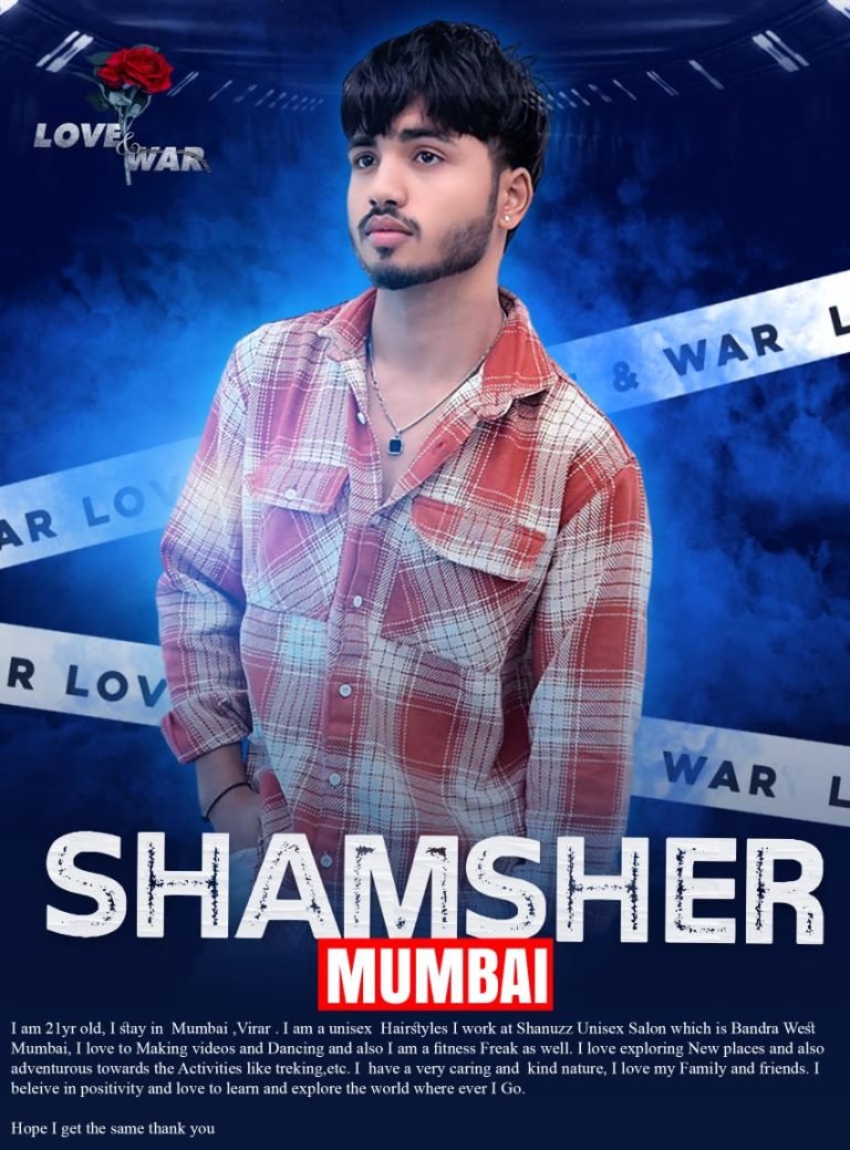 MODEL Shamsher mumbai LOVE and WAR