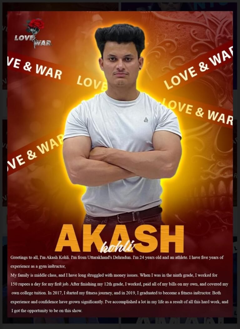 MODEL Akash kohli dehradun LOVE and WAR