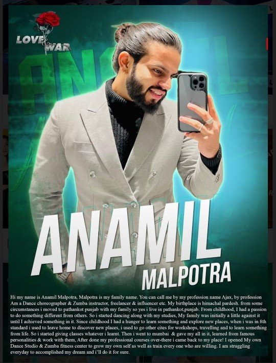 MODEL Anamil malpotra pathankot LOVE and WAR