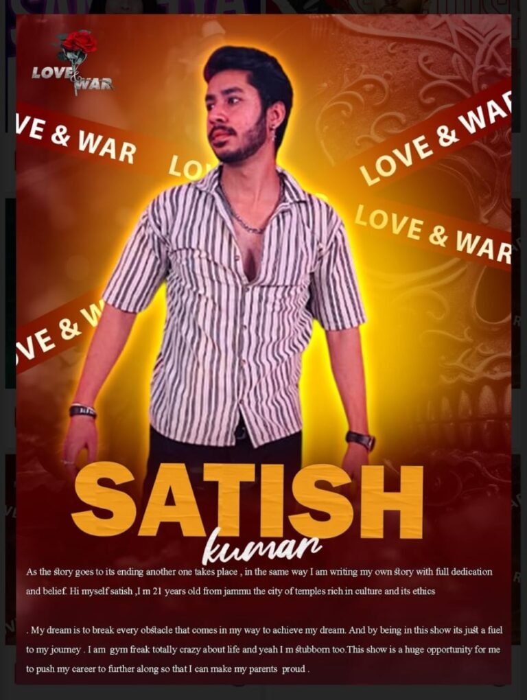 MODEL Satish kumar jammu LOVE and WAR