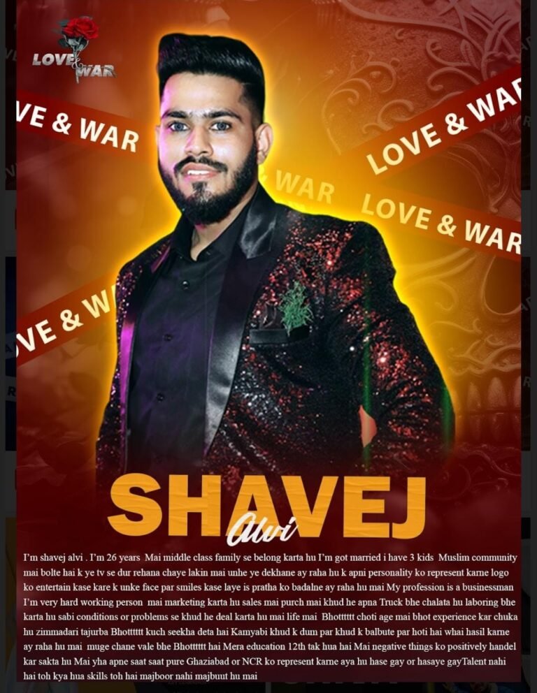 MODEL Shavej Alvi Ghaziabad LOVE and WAR