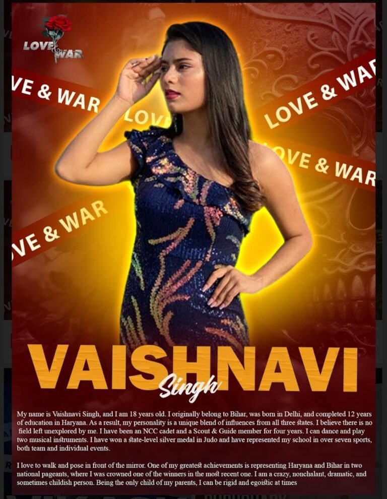 MODEL Vaishnavi Singh Faridabad LOVE and WAR