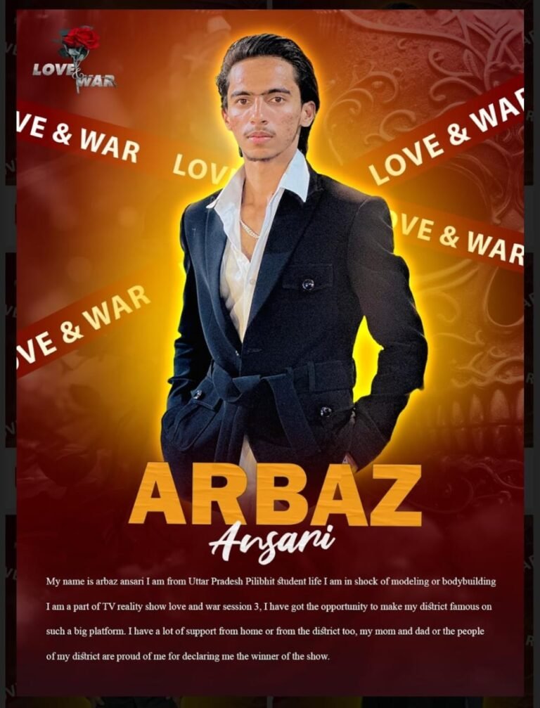 MODEL Arbaz Ansari pilibhit LOVE and WAR